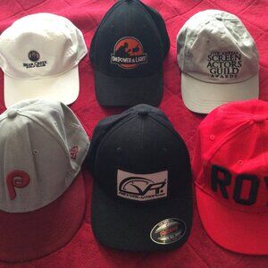 Lot Of 6 Assorted Brands Men's Caps in aAsorted Sizes
